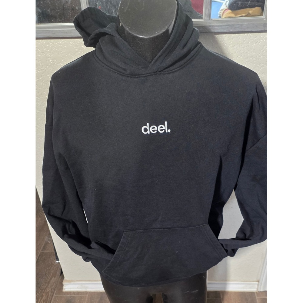 Stanley Stella Deel Hoodie Mens Medium Black Organic Cotton Cooper Dry Sweater